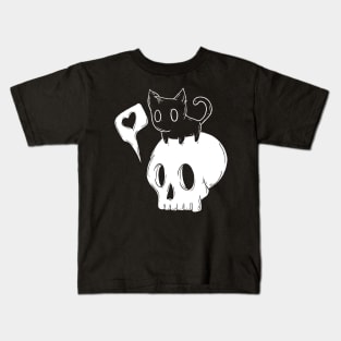 Skull and kitty Kids T-Shirt